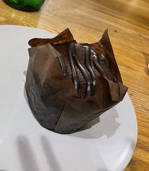 Chocolate muffin   at Evergreen Organics in Doha