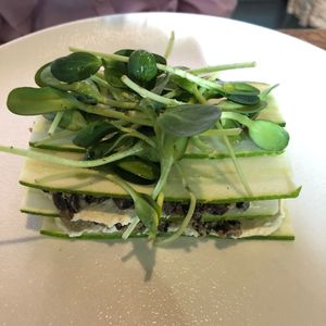 Raw lasagna  at Evergreen Organics in Doha