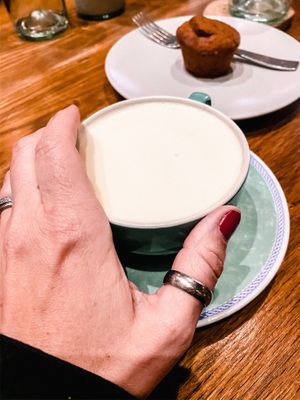 Golden milk  at Evergreen Organics in Doha