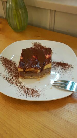 Fruit-Banana Cake at Uli's Veganeria in Vienna