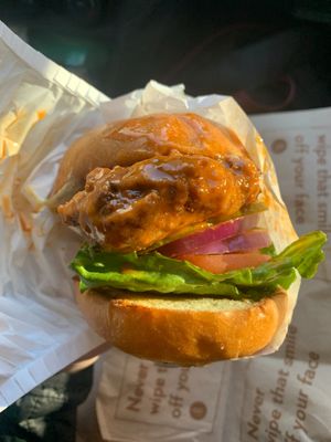 buffalo'd chickn sandwich at HipCityVeg - 7th St in Washington