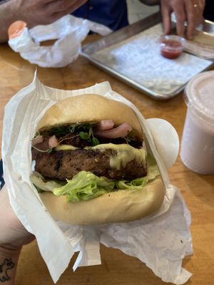 OMGF burger! at HipCityVeg - 7th St in Washington