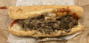 Philly Cheesesteak- yum! at HipCityVeg - 7th St in Washington