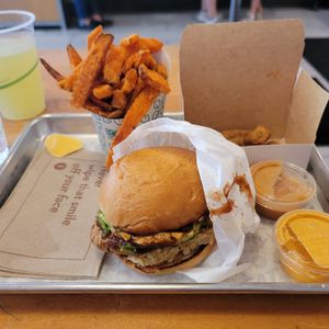 The wizard BBQ chikn and nuggets were awesome!!! at HipCityVeg - 7th St in Washington