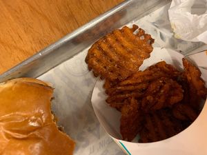 Sweet potato lattice at HipCityVeg - 7th St in Washington