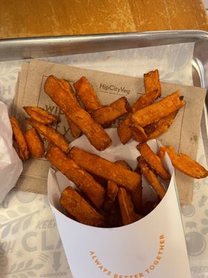 Sweet Potato Fries!!!   at HipCityVeg - 7th St in Washington