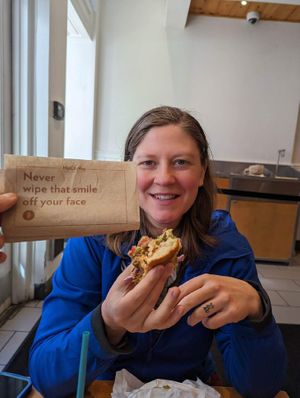 I devoured my burger before I remembered to take a pic 🤣  at HipCityVeg - 7th St in Washington