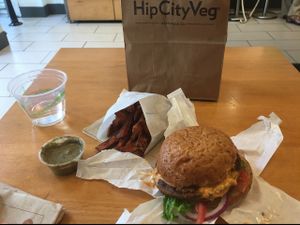 Ziggy burger at HipCityVeg - 7th St in Washington