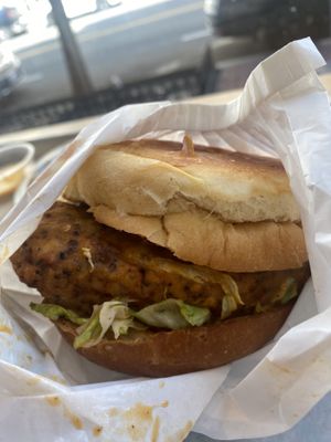 Close-Up of Sandwich (Huge IMO)  at HipCityVeg - 7th St in Washington