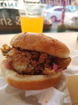 Mushroom burger. at HipCityVeg - 7th St in Washington