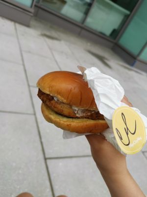 Chickn burger at HipCityVeg - 7th St in Washington