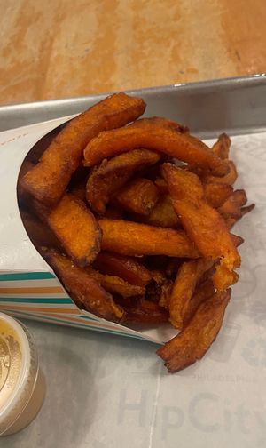 Sweet potato fries  at HipCityVeg - 7th St in Washington