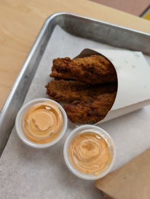 Chicken strips at HipCityVeg - 7th St in Washington