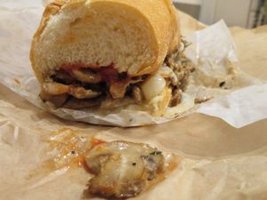 Philly cheesesteak at HipCityVeg - 7th St in Washington