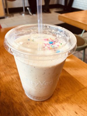 Birthday cake shake  at HipCityVeg - 7th St in Washington