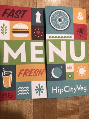Menu  at HipCityVeg - 7th St in Washington