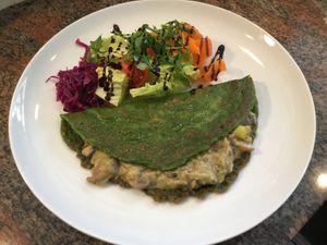 Crepè spinaci e funghi  at Loving Hut in Rimini