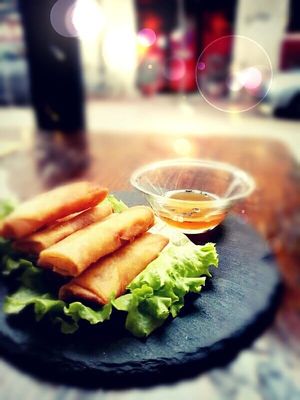 Involtini primavera  at Loving Hut in Rimini