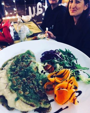 Crepè ai funghi e tofu at Loving Hut in Rimini