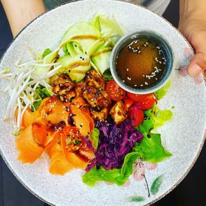 Summer bowl  at Loving Hut in Rimini