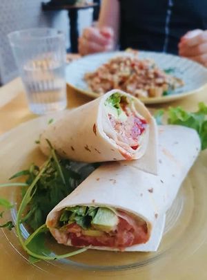 Burritos at Loving Hut in Rimini