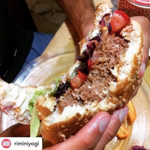 Beyond burger at Loving Hut in Rimini