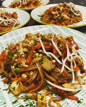 Pad Thai  at Loving Hut in Rimini