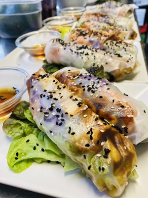 Summer rolls at Loving Hut in Rimini