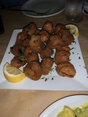Mushroom schnitzel   at Trivoli Vegan Kafeneio in Athens