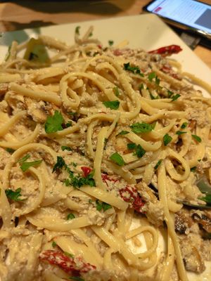 Trivoli pasta  #Veganuary at Trivoli Vegan Kafeneio in Athens