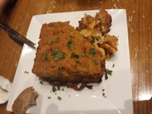 Pastitsio at Trivoli Vegan Kafeneio in Athens