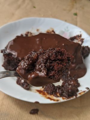 The chocolate brownie cake😋 at Trivoli Vegan Kafeneio in Athens