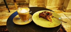 Vegan carrotcake at Franz Soupmarine in Heidelberg