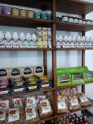 Vegan staples can be purchased here at Franz Soupmarine in Heidelberg