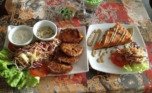 Cake at Zaziv Vegan Bistro in Ljubljana