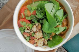 Daily vegan stew at Minù in Lund