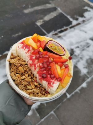 Passion fruit bowl at Coco Bowls in Warsaw