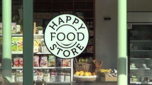 logo at Happy Food Store in Schoten
