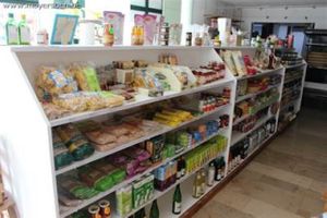 inside the store at Happy Food Store in Schoten