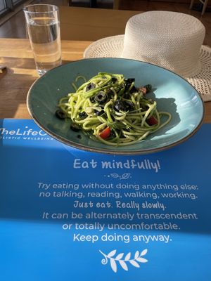 Raw spaghetti   at TheLifeCo Akra Antalya Wellbeing and Detox Center in Antalya