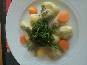 Artichoke starter at TheLifeCo Akra Antalya Wellbeing and Detox Center in Antalya
