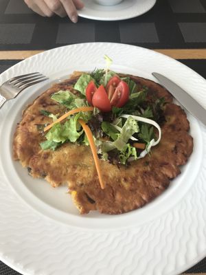 Vegan omelette. (So delicious I had abit pre photo) at TheLifeCo Akra Antalya Wellbeing and Detox Center in Antalya