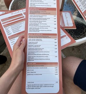 Huge menu!  at Joya Canti di Stagione in Polignano A Mare