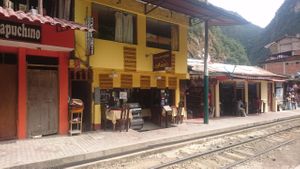 Outside at Los Andes in Aguas Calientes