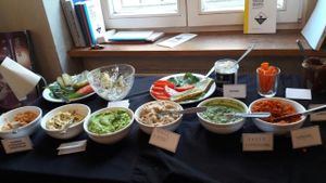 Breakfast buffet at Zemsta in Poznan