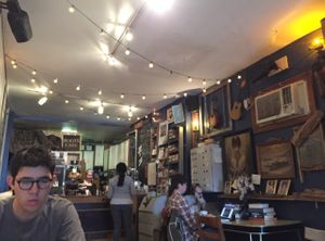 this adorable hole in the wall at Roots Cafe in Brooklyn