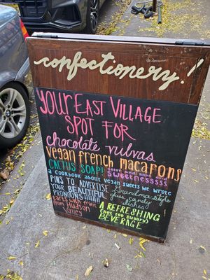 Sign 2 at Confectionery! in New York City