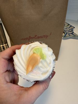 Carrot cake cupcakees  at Confectionery! in New York City