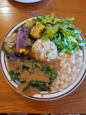 Moderate-sized portion at Shangri-La Vegan - Telegraph in Oakland