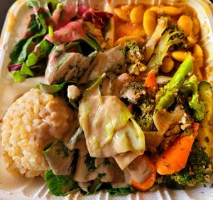 Moderate lunch delivered at Shangri-La Vegan - Telegraph in Oakland